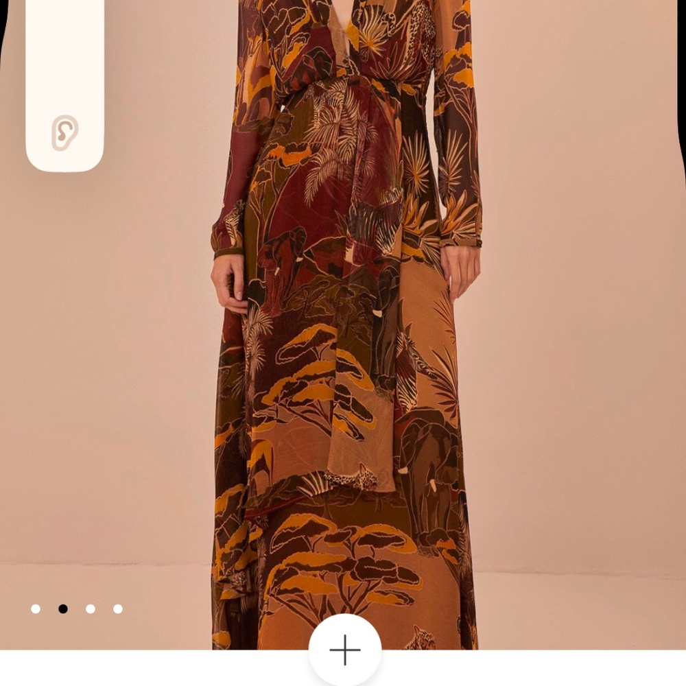 Farm Rio Caramel Savana Dream Maxi Dress
